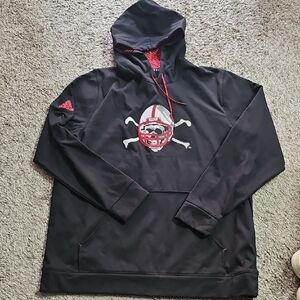 Adidas Black Nebraska Huskers Hoodie NWOT
